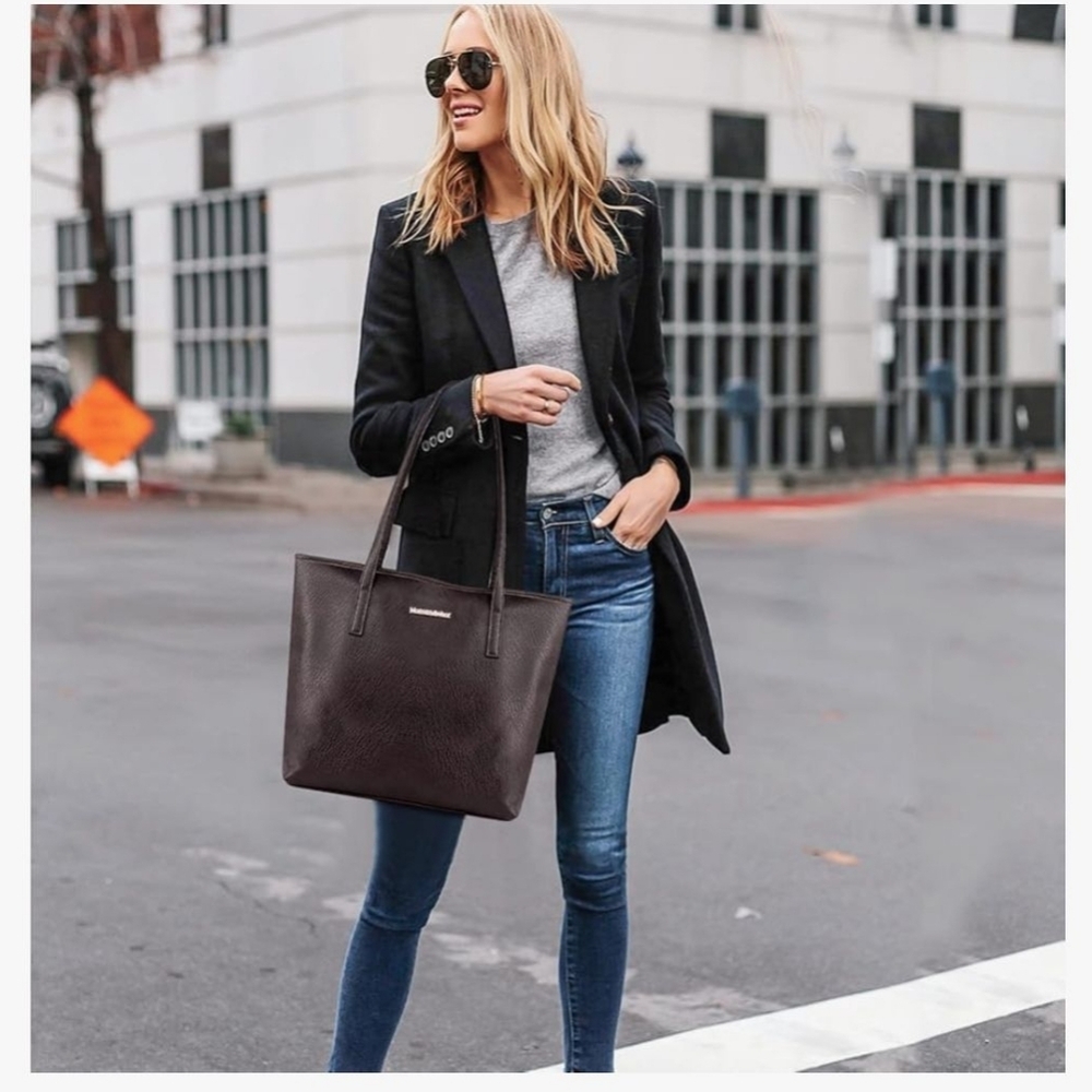 Montana West Vegan Leather Handbag - Coffee